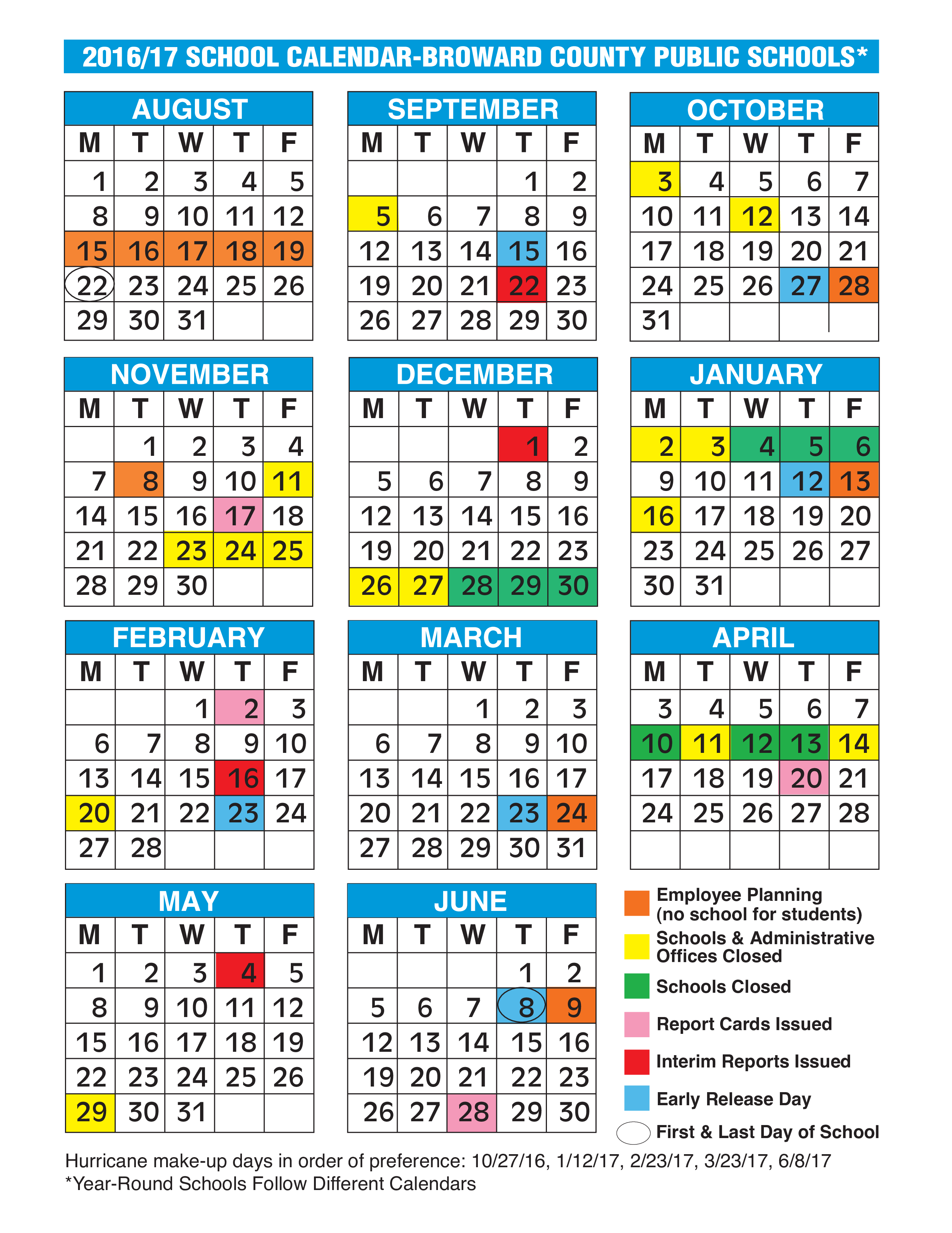 daily school calendar template