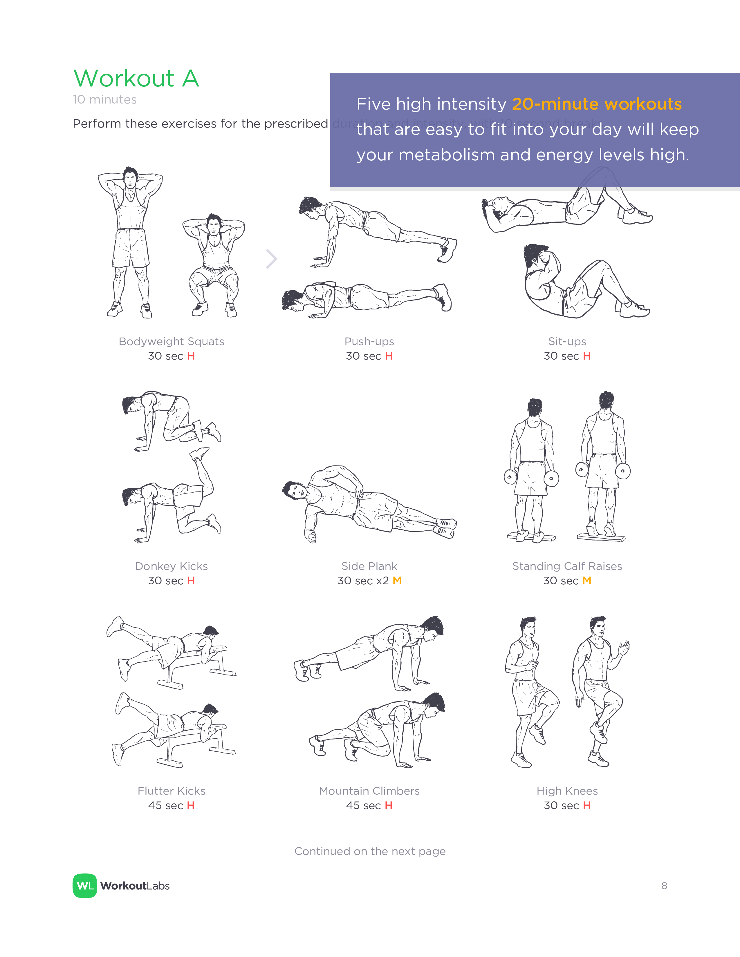 weekly workout schedule at home Hauptschablonenbild