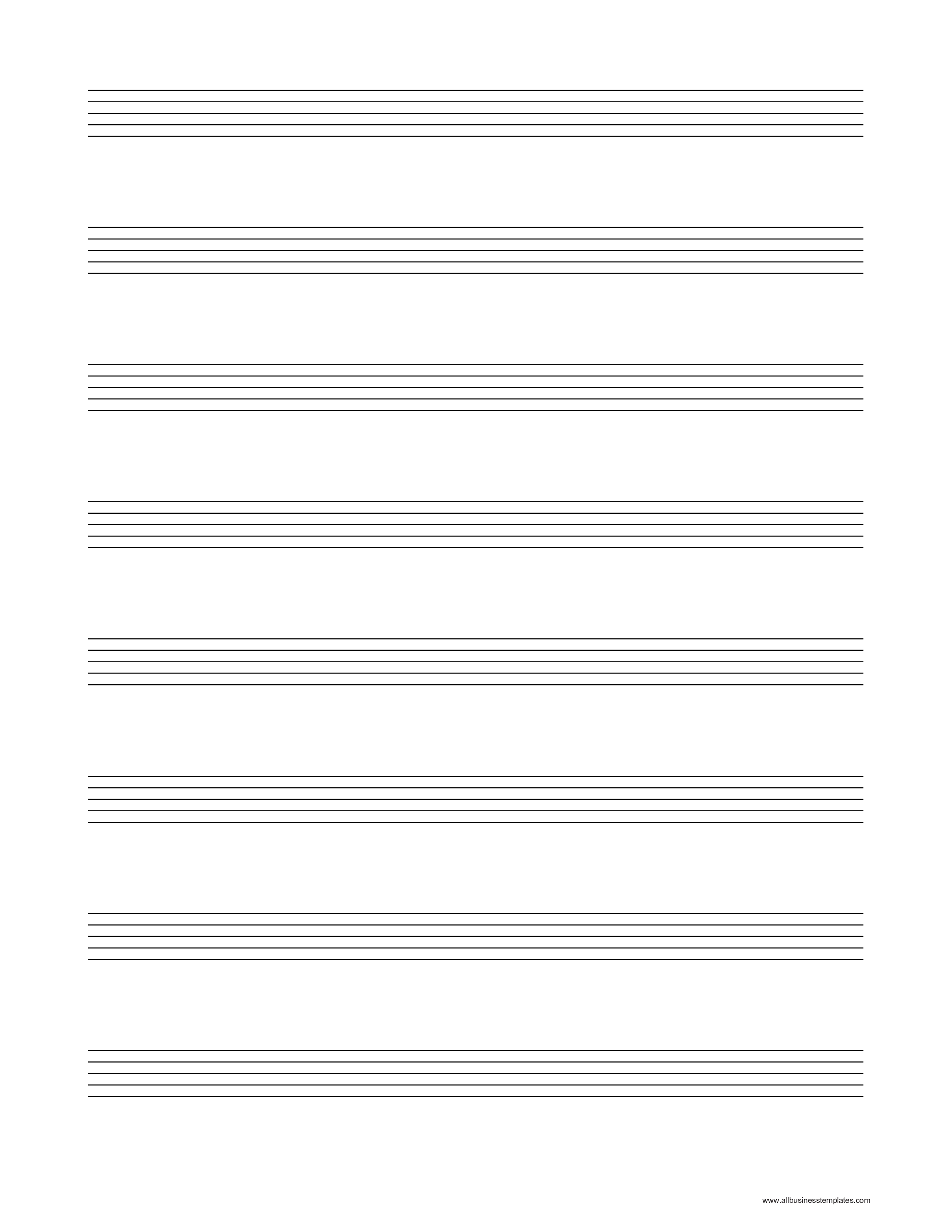 notenpapier template