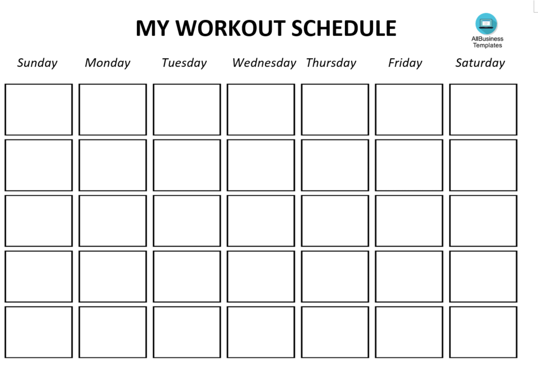 Printable Workout Log sheets main image