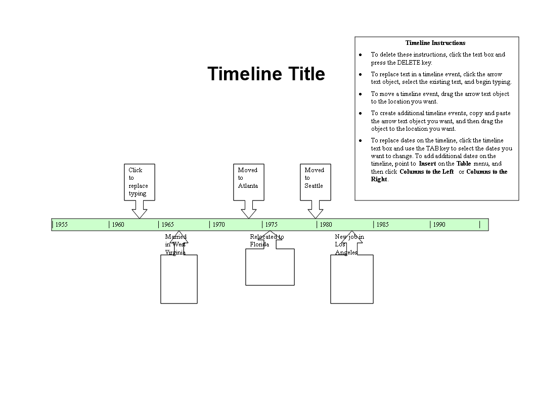 simple timeline Hauptschablonenbild