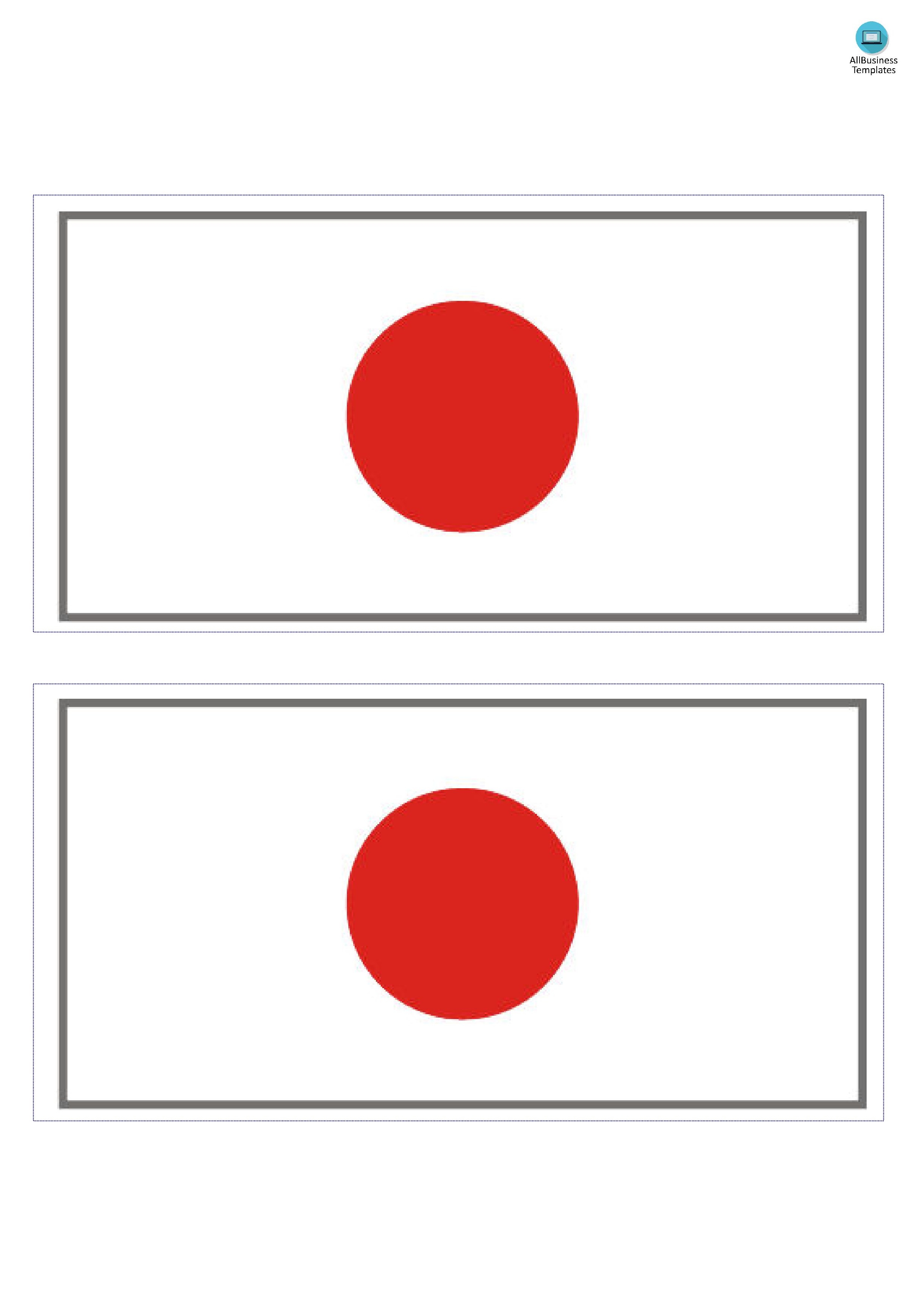 japan flag Hauptschablonenbild