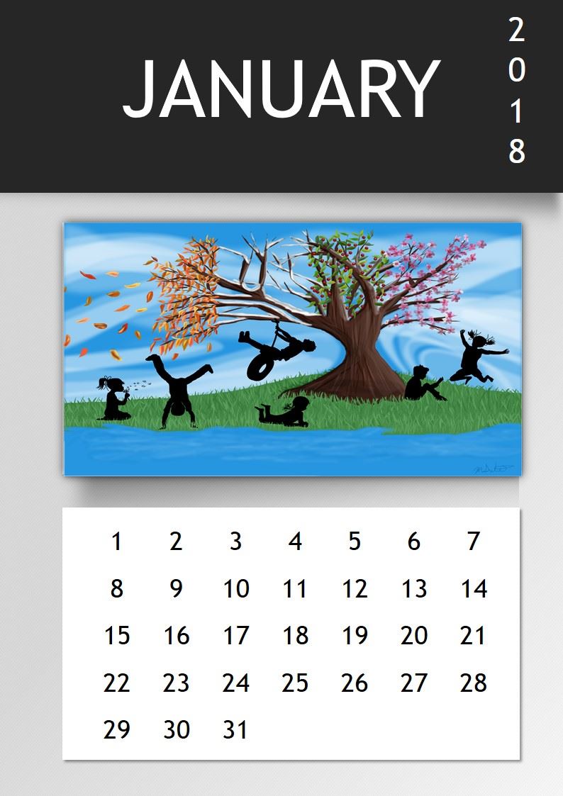 photo calendar template modèles