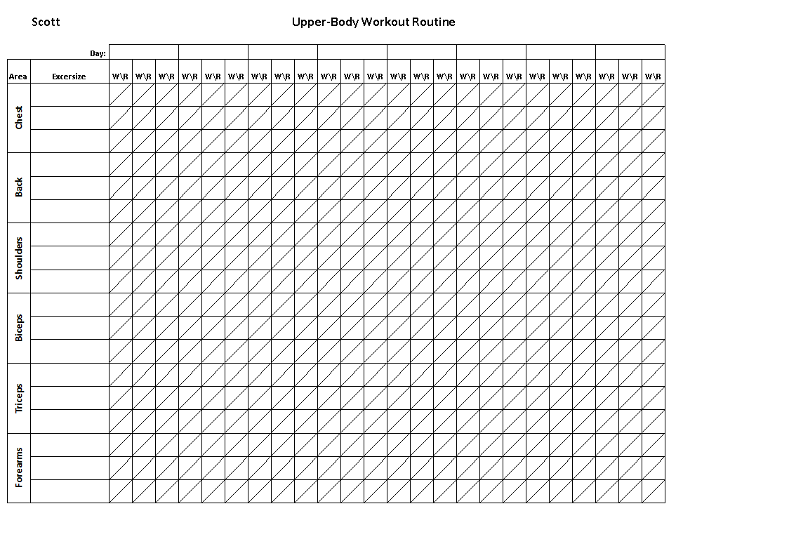 workout template sheet in excel plantilla imagen principal