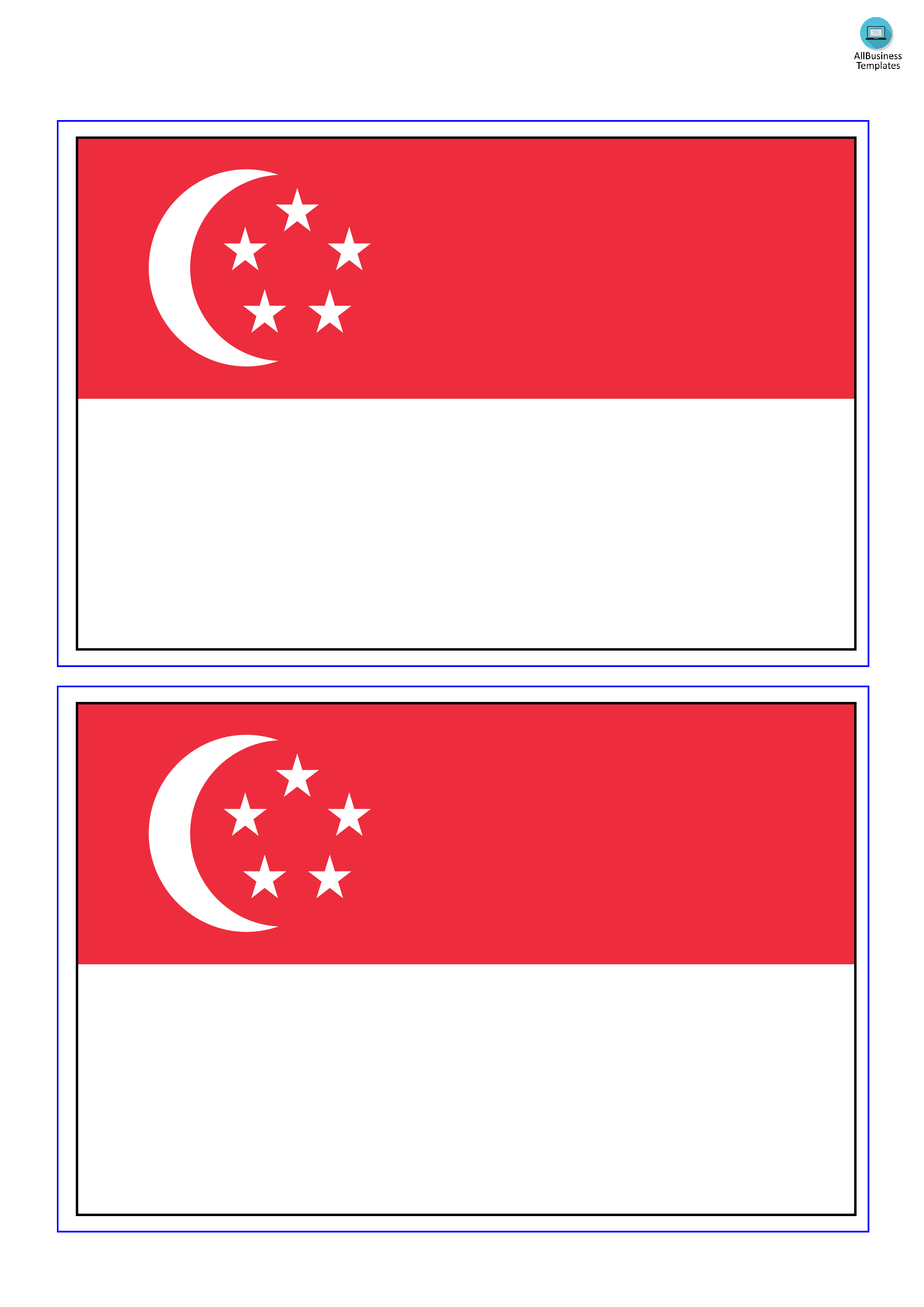 singapore flag template