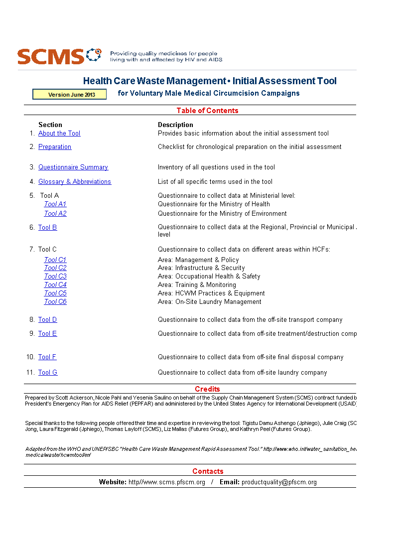 Situation Analysis Excel 模板