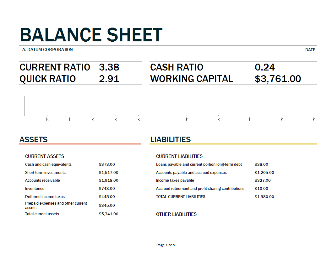 balance sheet template excel worksheet Hauptschablonenbild