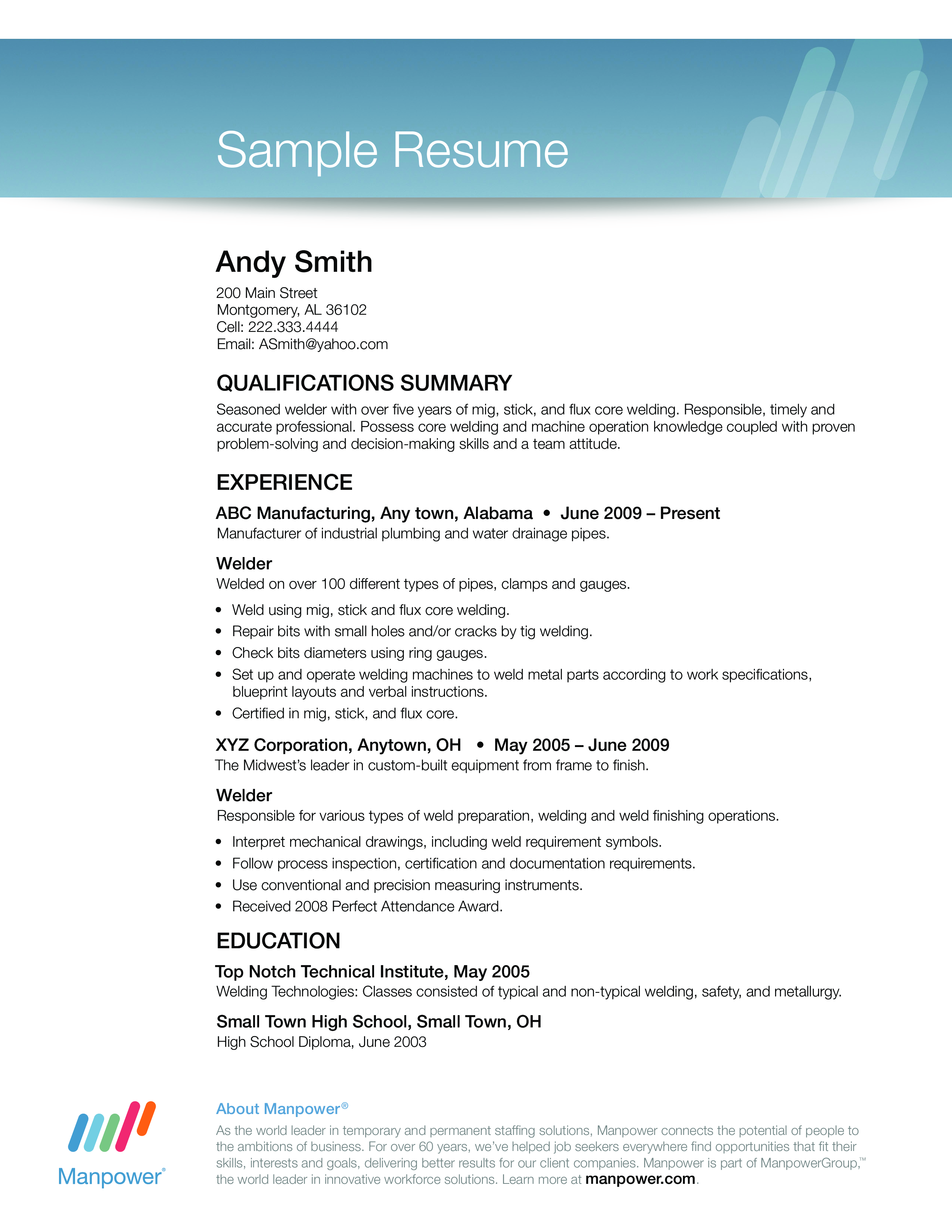 resume format for job interview voorbeeld afbeelding 