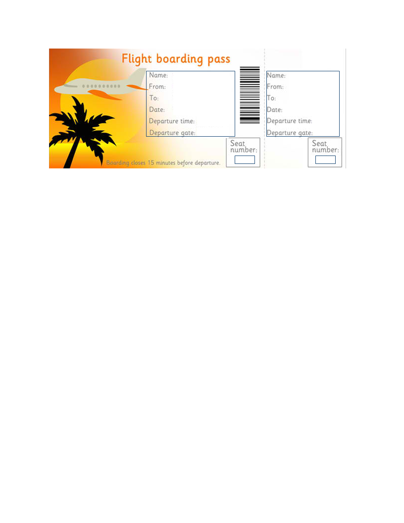 boarding pass template voorbeeld afbeelding 