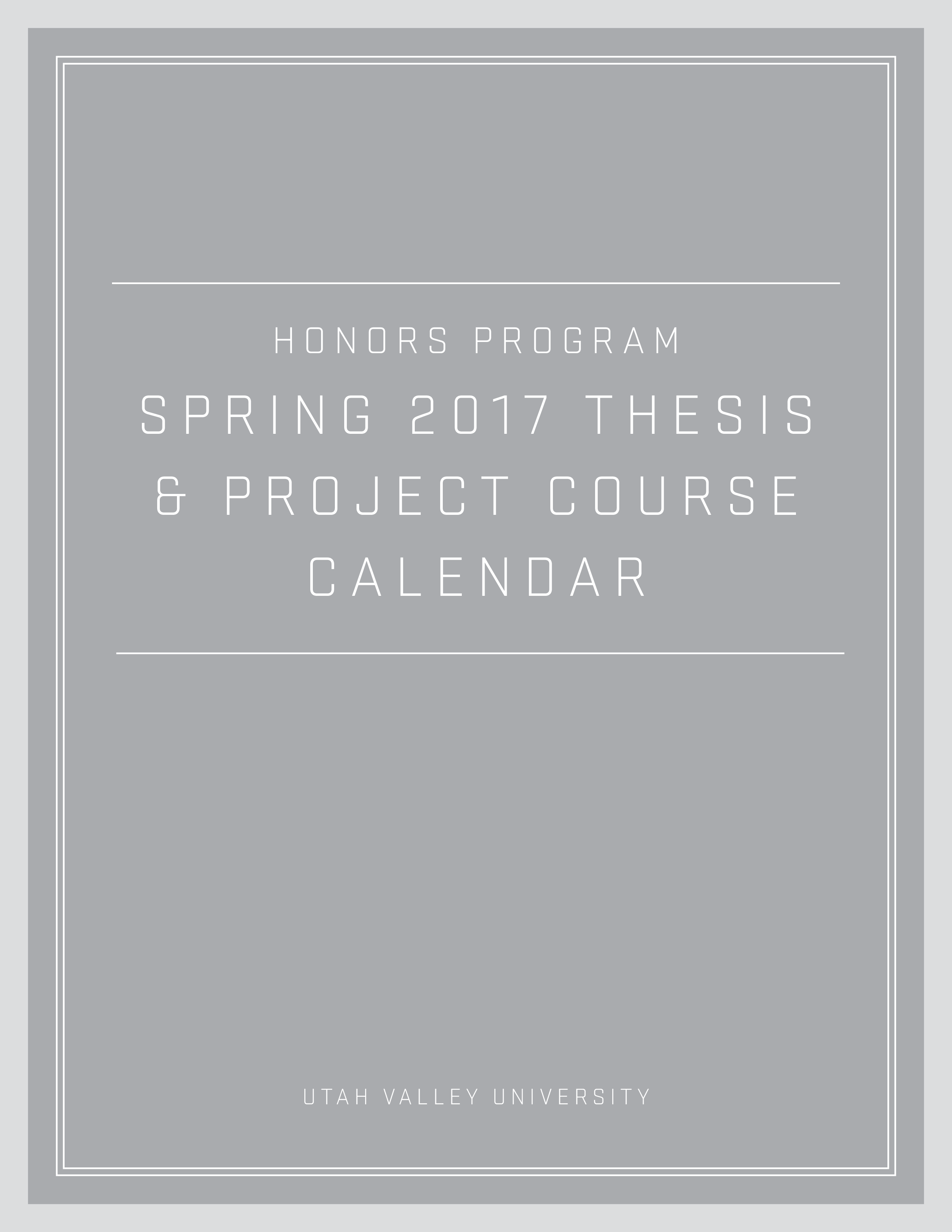 project course calendar modèles