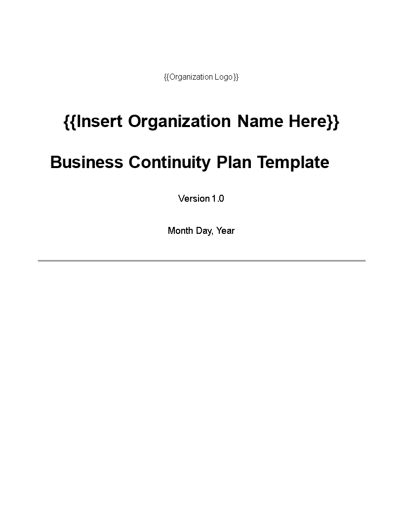 Small Firm Business Continuity Plan Template (BCP) Templates at Small Firm Business Continuity Plan Template (BCP) Templates at