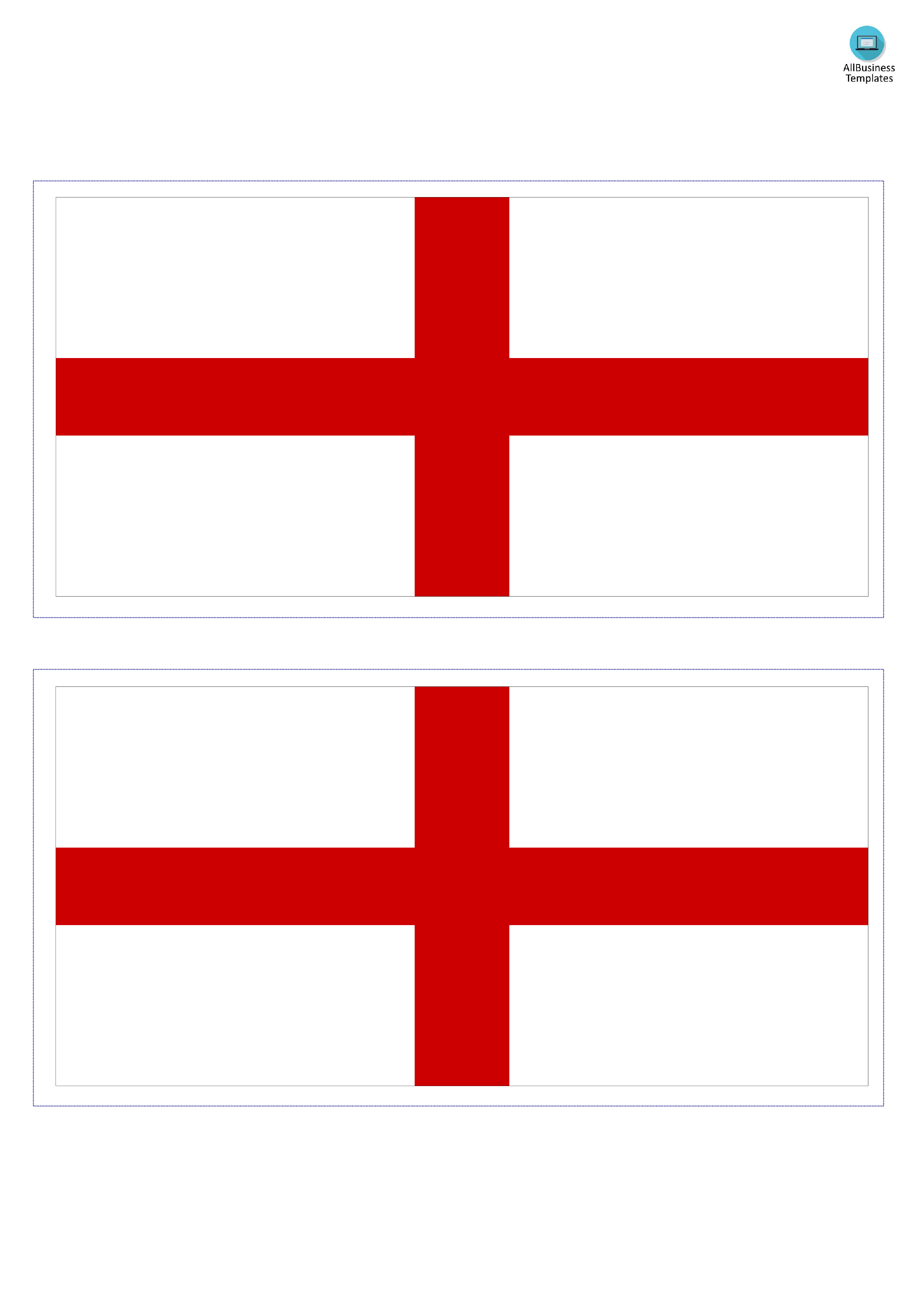 flag of england template template