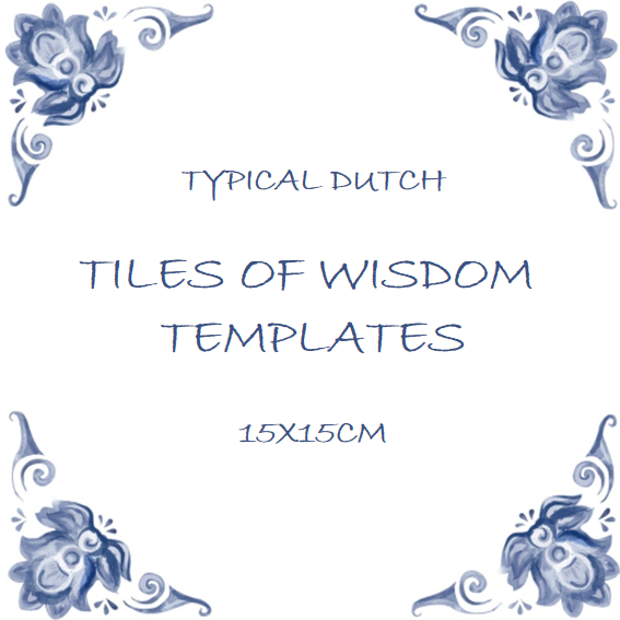 wisdom tiles templates 15x15cm voorbeeld afbeelding 