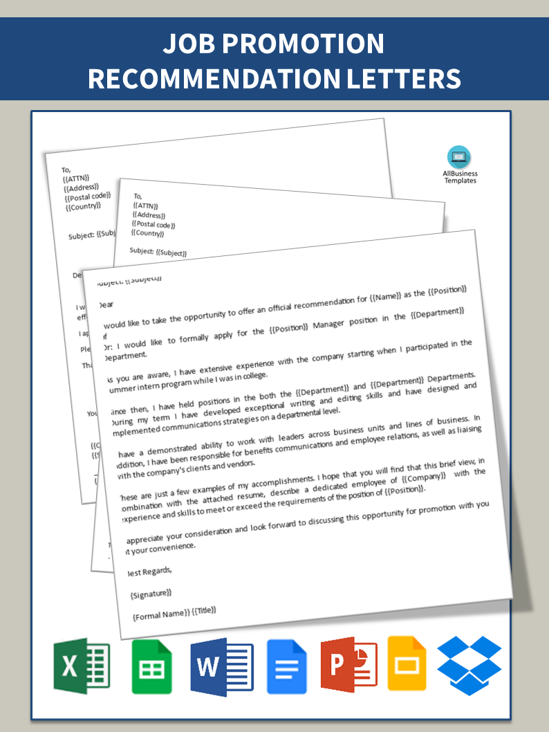 promotion cover letter for an internal position Hauptschablonenbild
