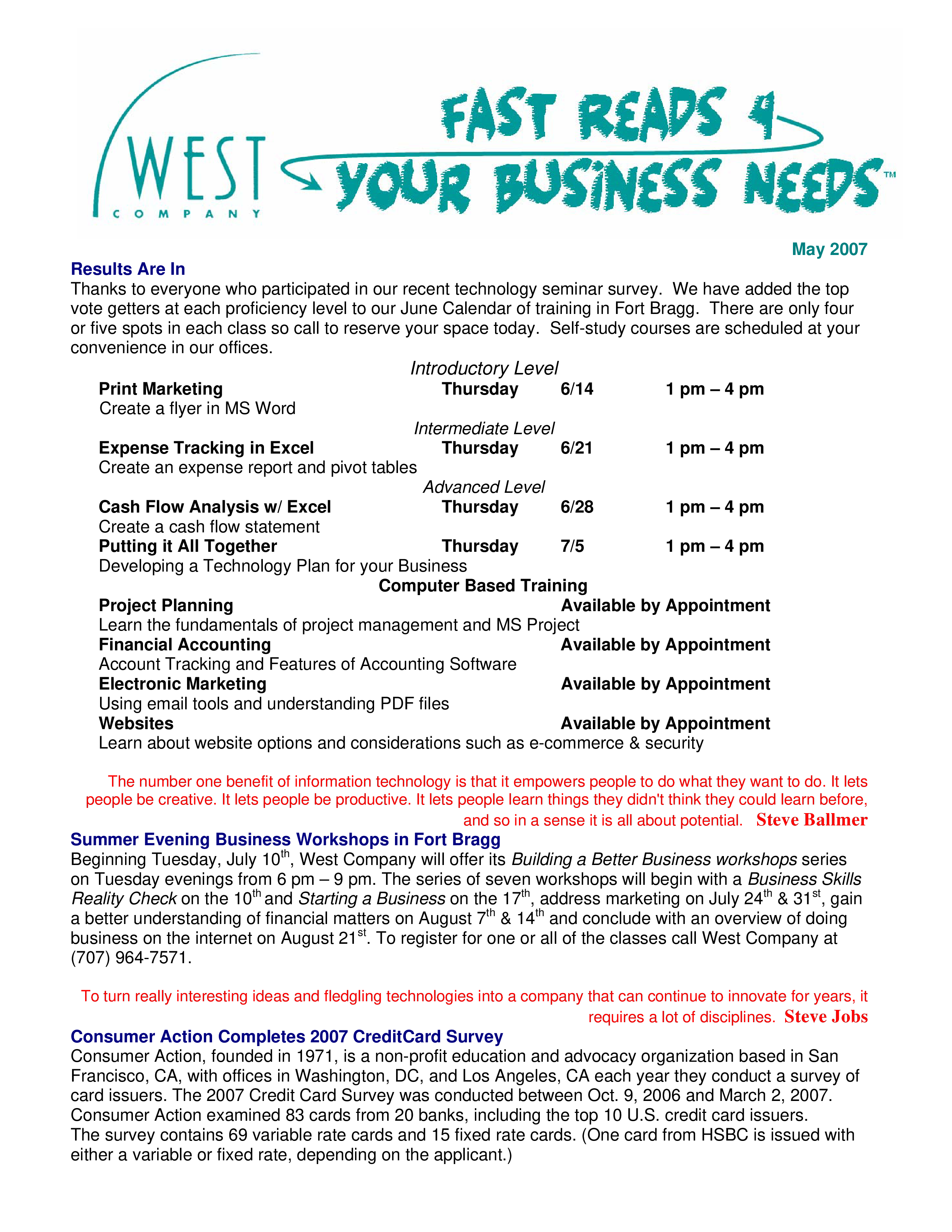 Monthly Newsletter Template