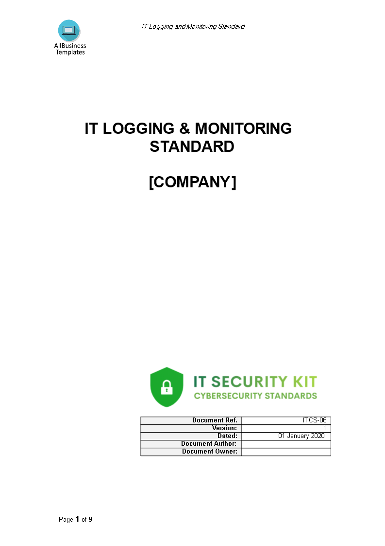 logging and monitoring it standard plantilla imagen principal