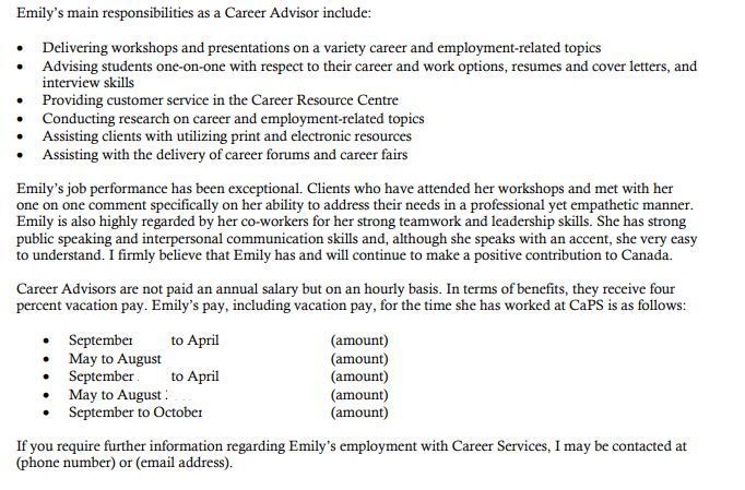 recommendation letter for graduate school from colleague Hauptschablonenbild