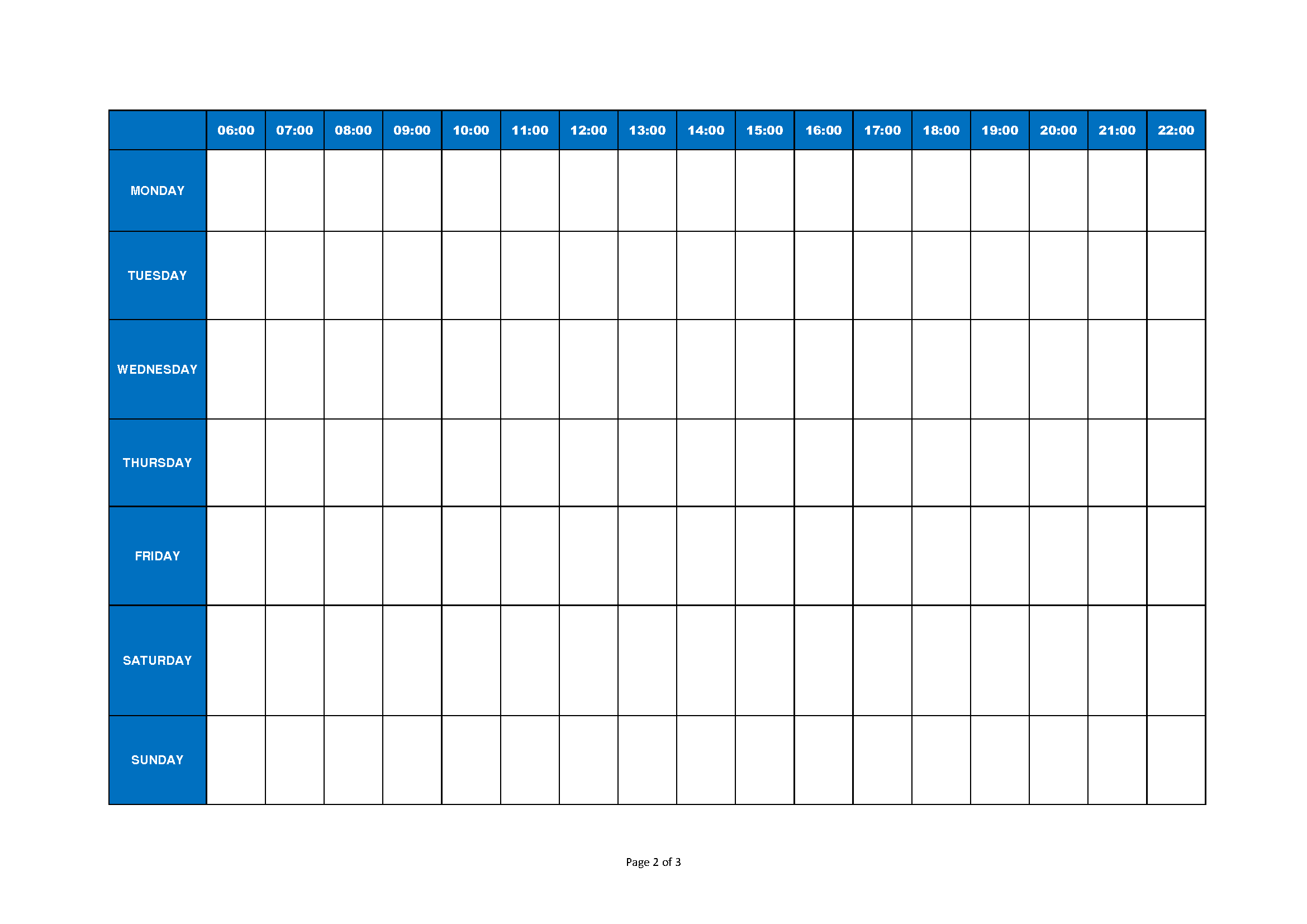 daily calendar landscape voorbeeld afbeelding 