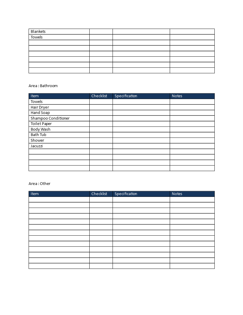 Vacation Home Rental Checklist | Templates at allbusinesstemplates.com
