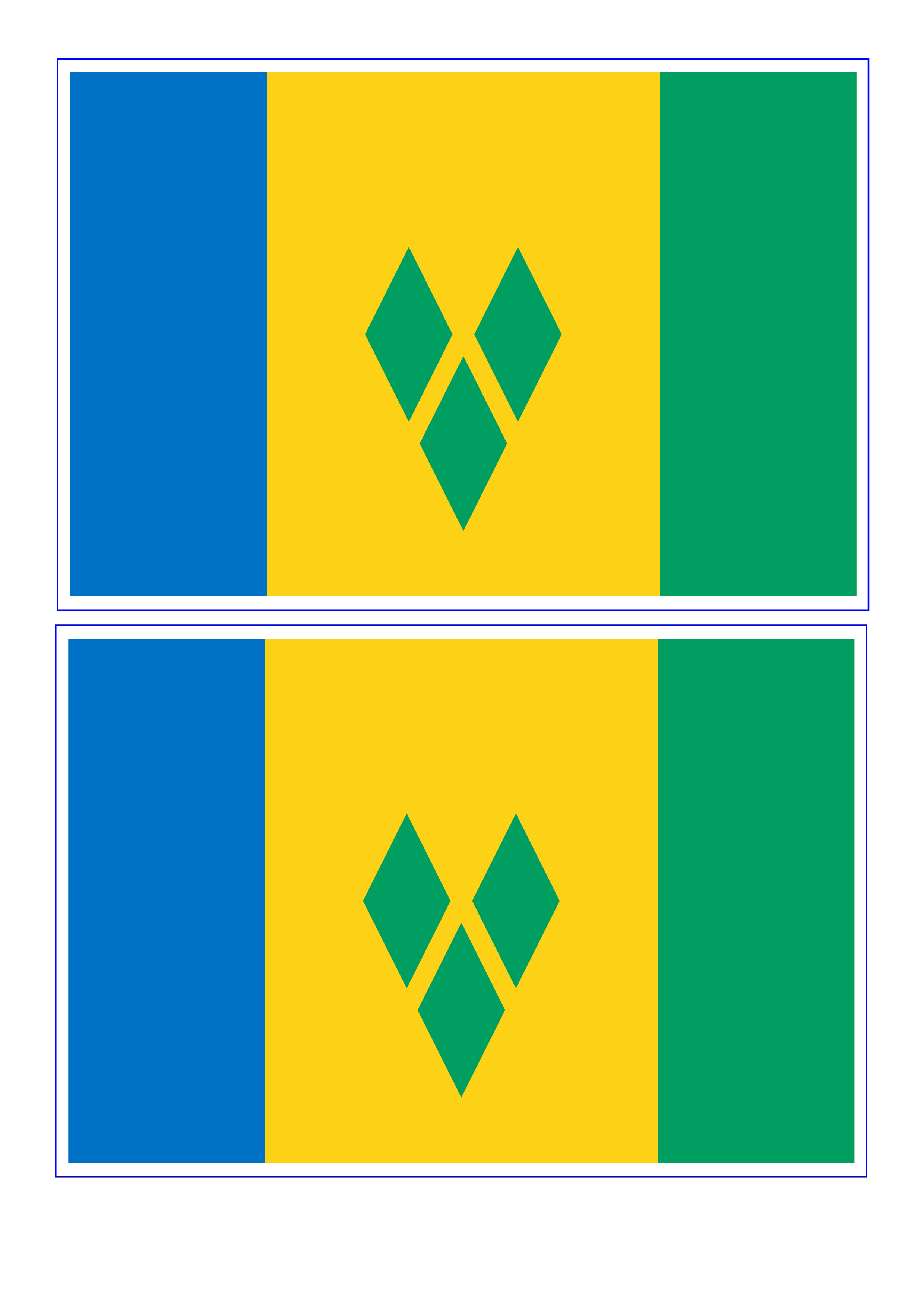 St Vincent Flag 模板