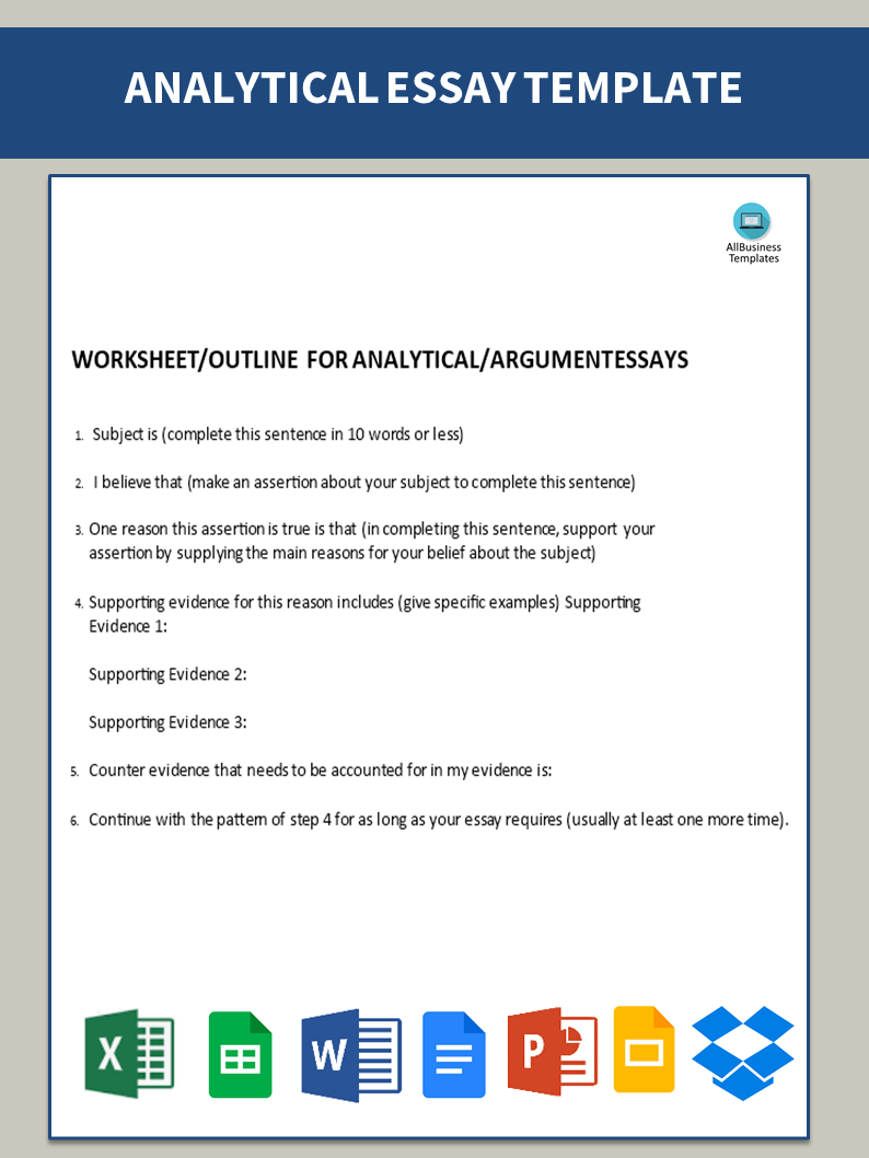 analytical essay example voorbeeld afbeelding 