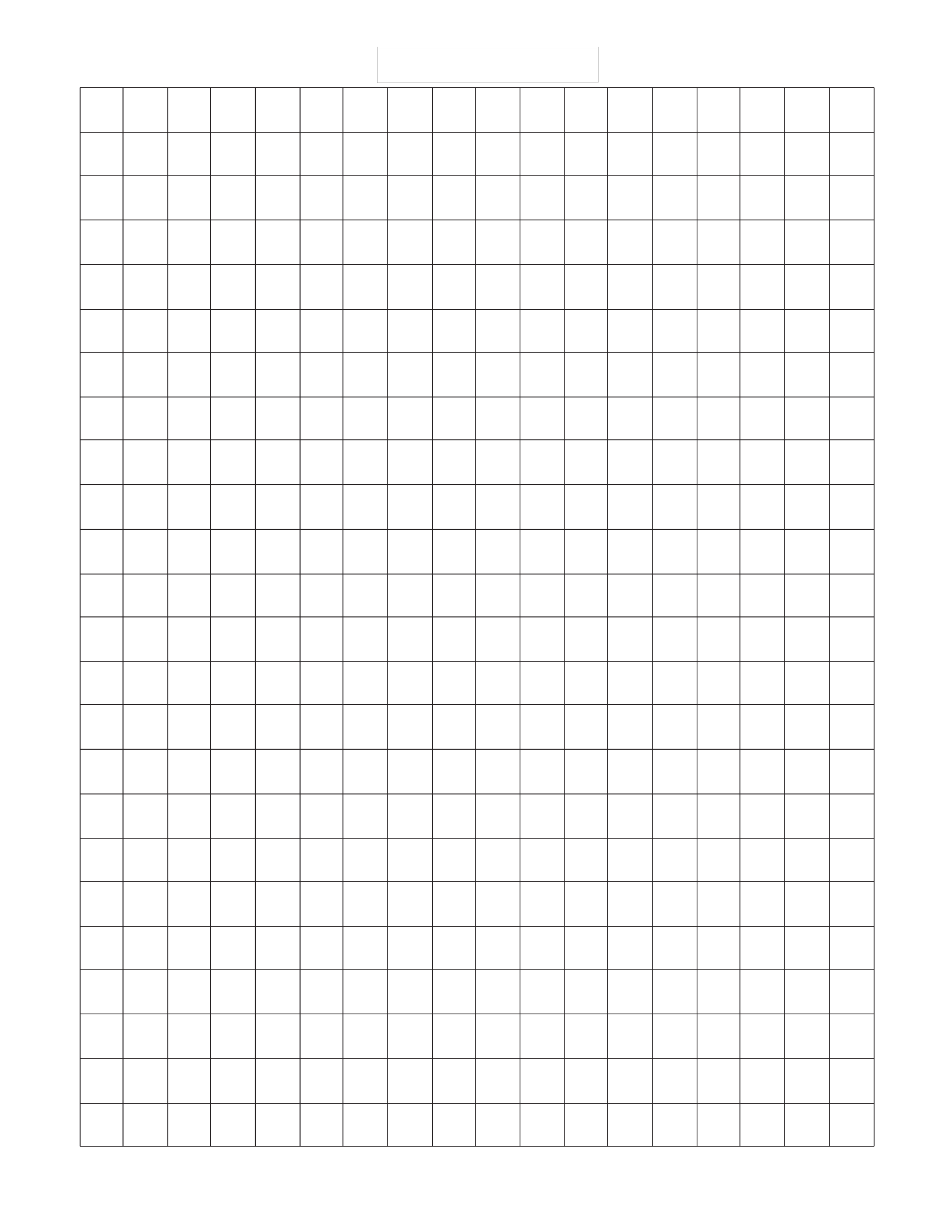 Groot rasterpapier 1 centimeter ruitjes 模板