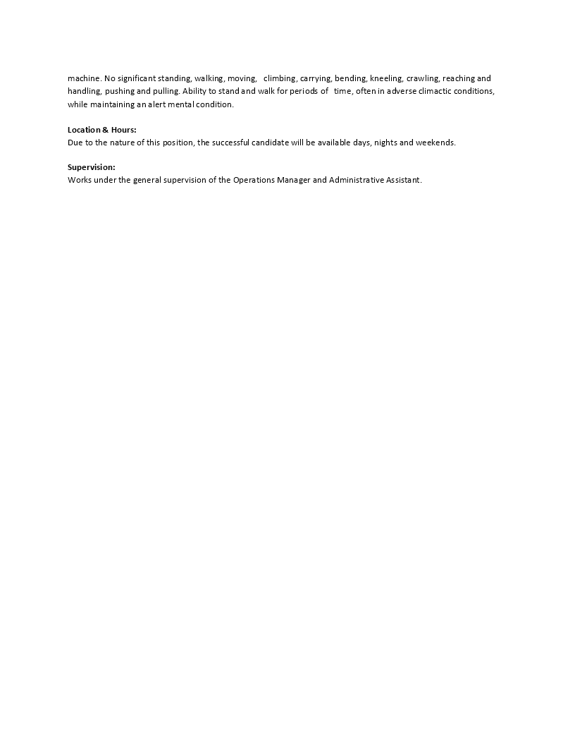 Process Server Job Description Word Templates At Allbusinesstemplates