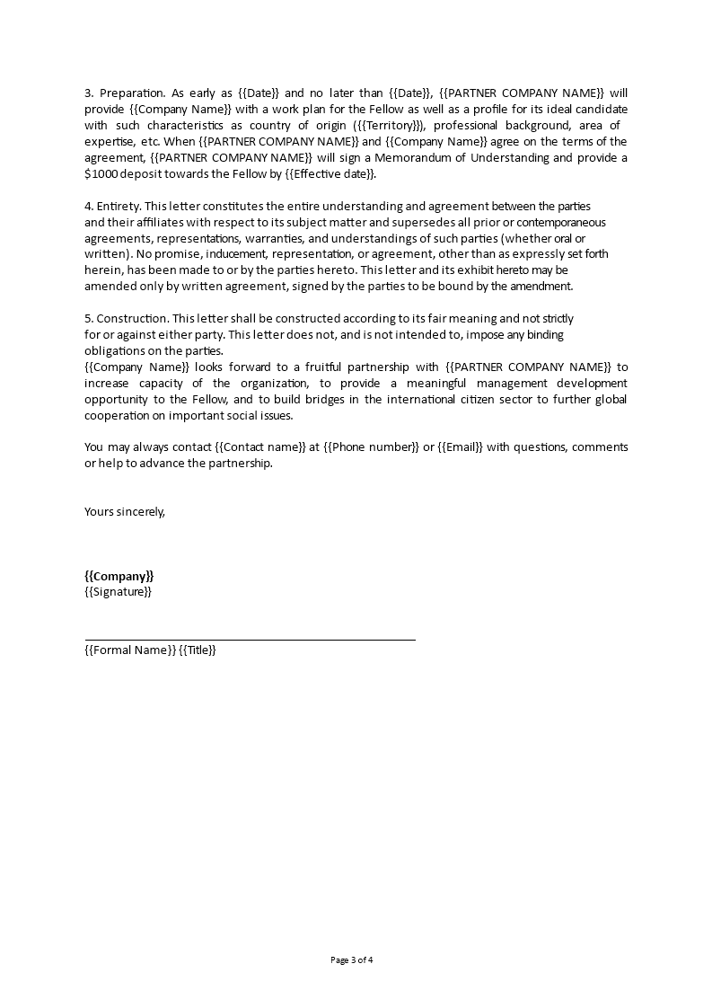 Business Partnership Letter Of Intent - Premium Schablone Inside Letter Of Intent For Business Partnership Template Business Partnership Letter Of Intent - Premium Schablone Inside Letter Of Intent For Business Partnership Template