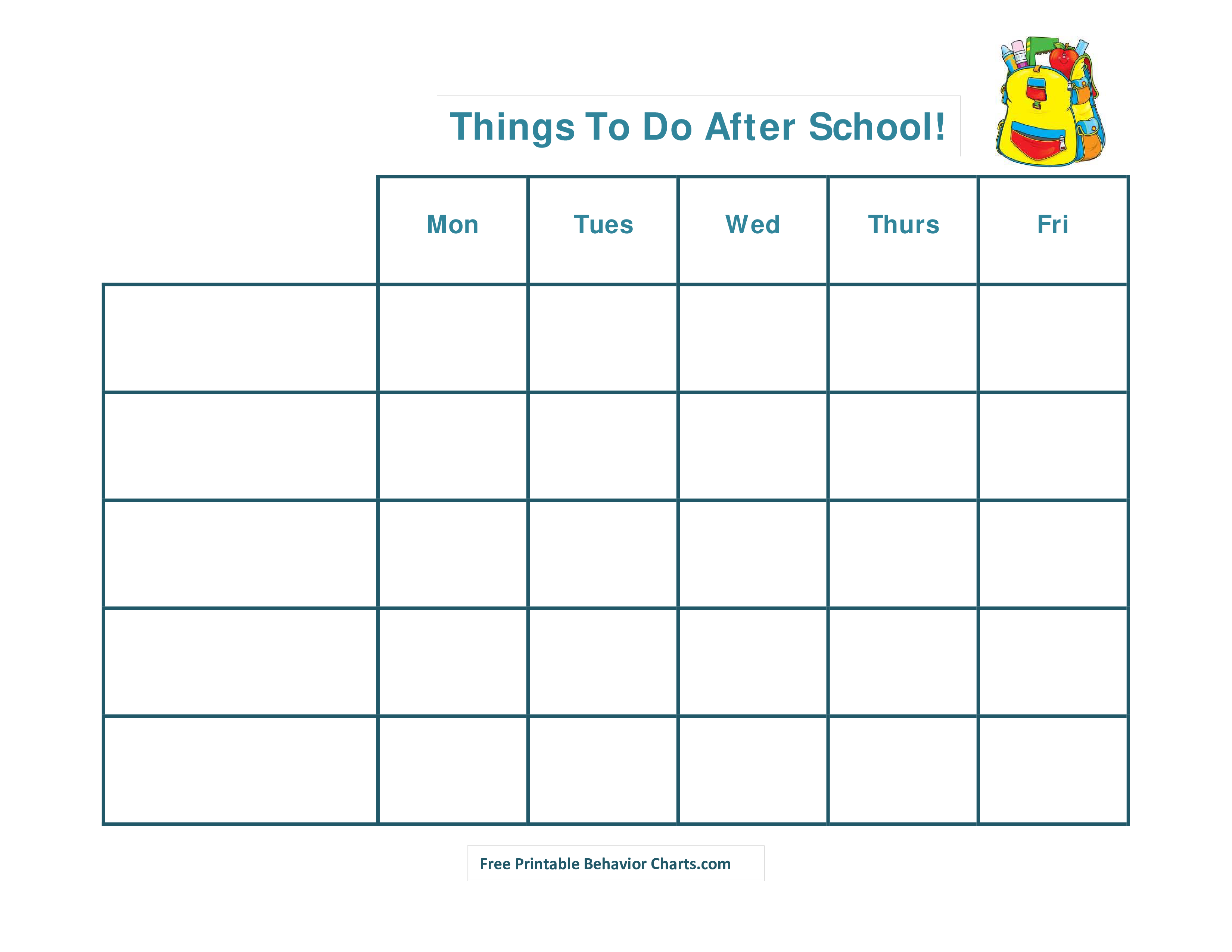 School Schedule Template Denah