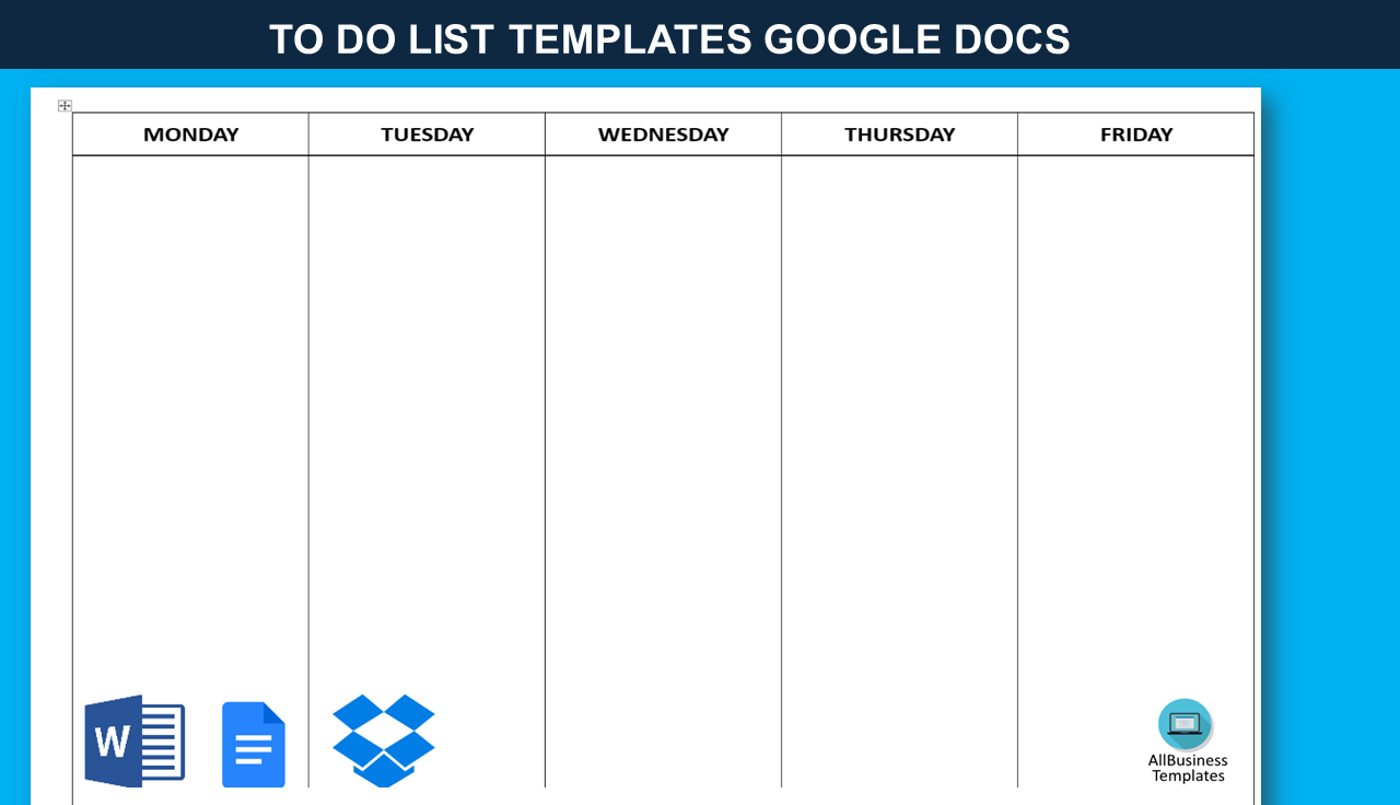 daily to-do-list voorbeeld afbeelding 